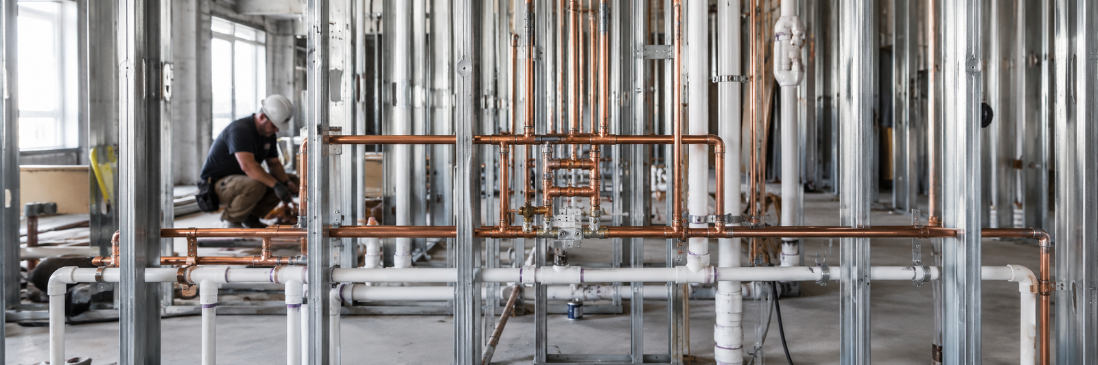 Commercial plumbing project
